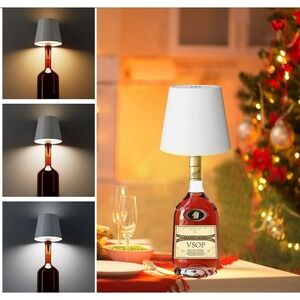 Wireless Bottle Lamp,‎ Wine Bottle Lights with Touch Dimming, Rechargeable
